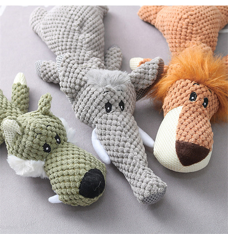 Fun Pet Toy Donkey Shaped Chew Toy Outdoor Interactive Training Dog Supplies Squeaker Squeaky Plush Bone Molar Toy Product