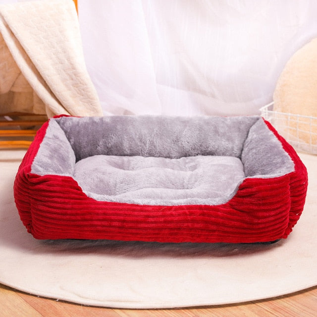 Rectangle Dog Bed Sleeping Bag Kennel Cat Puppy Sofa Bed Pet House Winter Warm Beds Cushion for small dogs legowisko dla kota