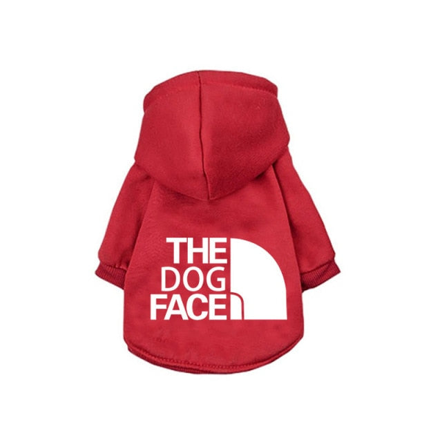 Dog Face Designer Pet Dog Clothes Hoodie Sweater Four Seasons Warm Small Medium Big Dog  French Bulldog Jacket Clothing costume