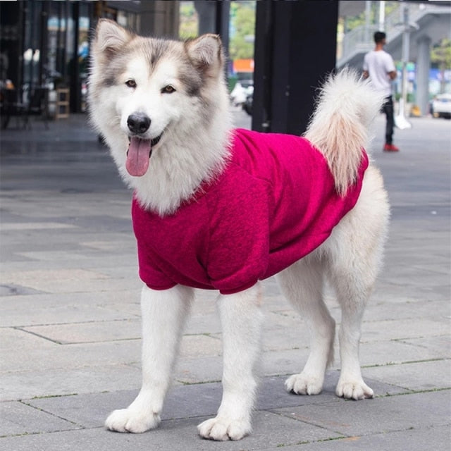 3XL-9XL Autumn Winter Pet Dog Clothes Dogs Warm Sweatshirt Large Dogs Jacket Clothing Pet Costume Big Dogs Golden Retriever Coat
