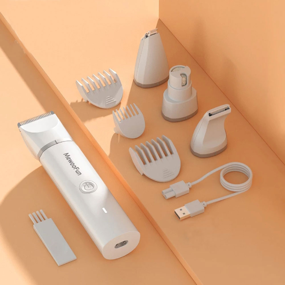 4 in 1 Pet Hair Clipper with 4 Blades Grooming Machine Trimmer & Nail Grinder Prefessional Haircut For Dogs Cats Drop Shipping
