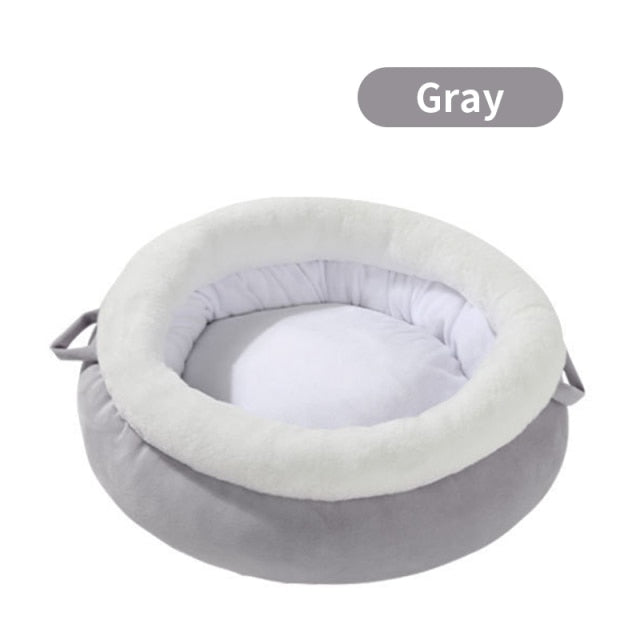 Winter Super Soft Dog Bed Cat Basket Cat Sleep Bag Dog Beds For Small Dog Cat Bed House Round Cushion Pet Product Accessories